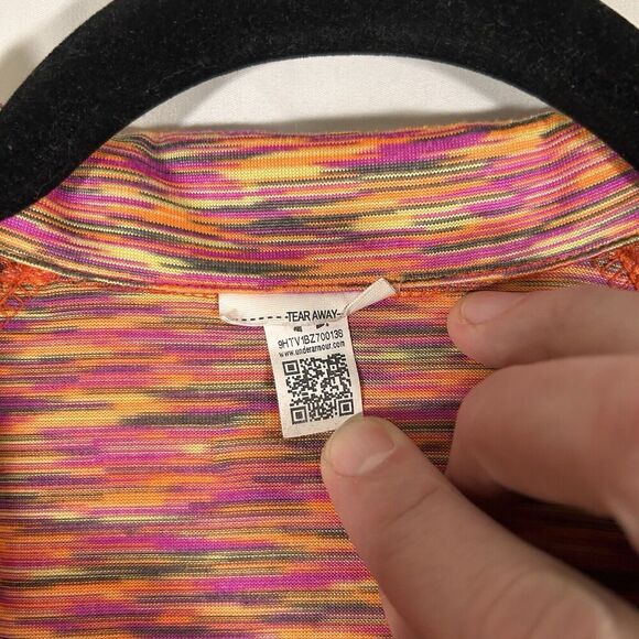 Under Armour USA Jacket Women's Small Orange 1/2 Zip Lightweight Pullover - Picture 6 of 9